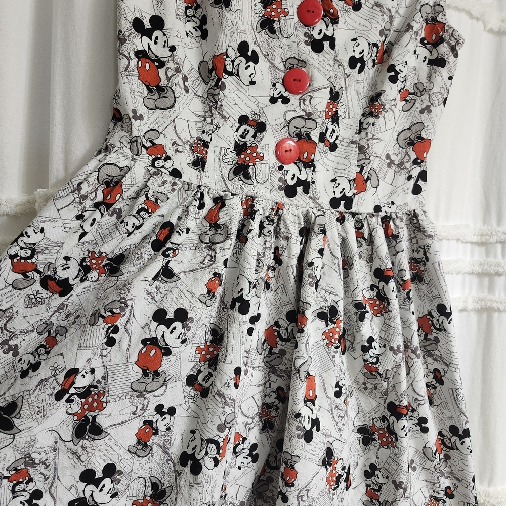 Rare, Vintage Disney Dress with Mickey and Red Accents. FINAL Reduced Price! - Picture 12 of 13